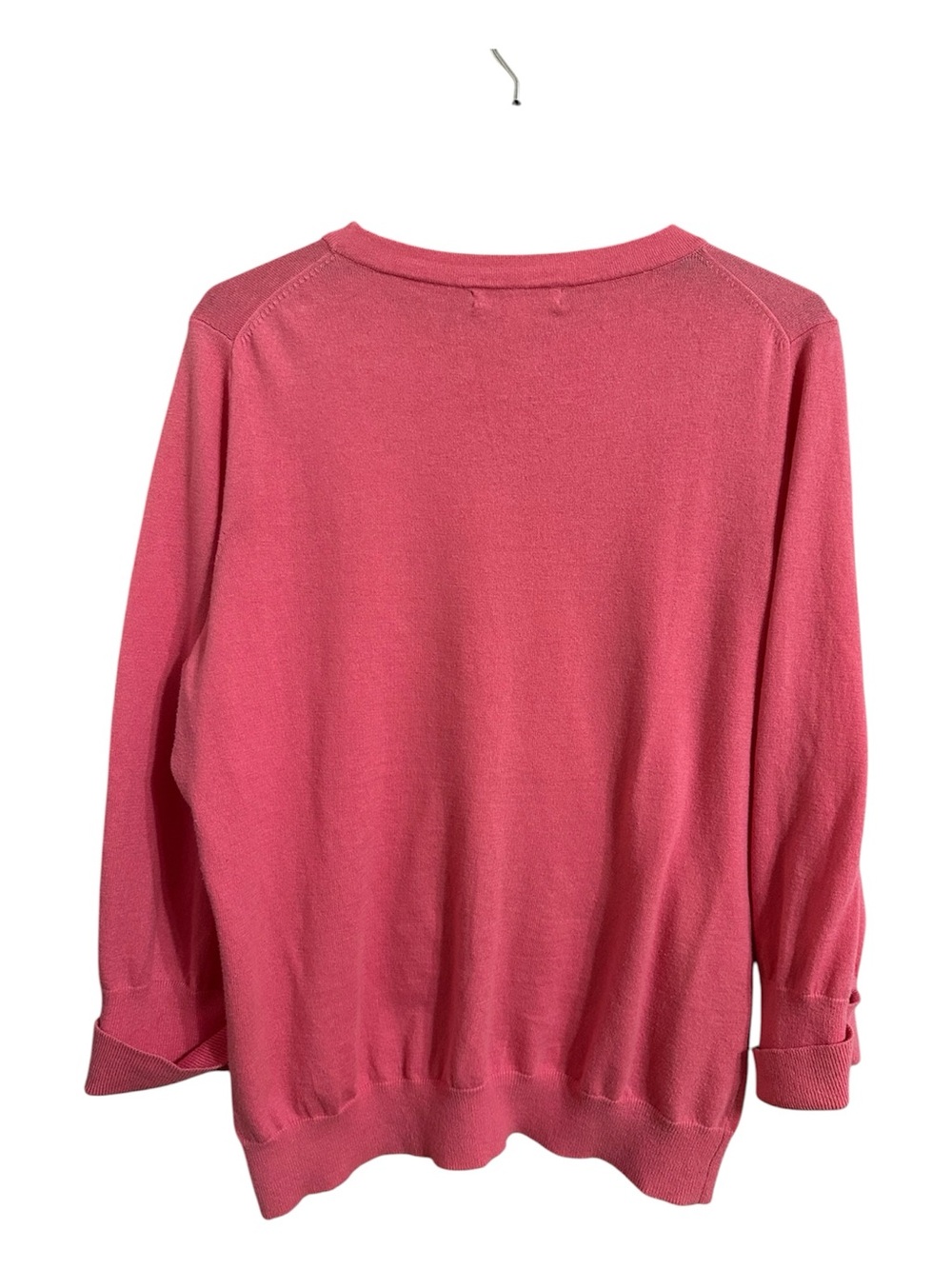 Banana Republic cotton and Cashmere Pink Crew Neck Sweater Size XL - Picture 4 of 8